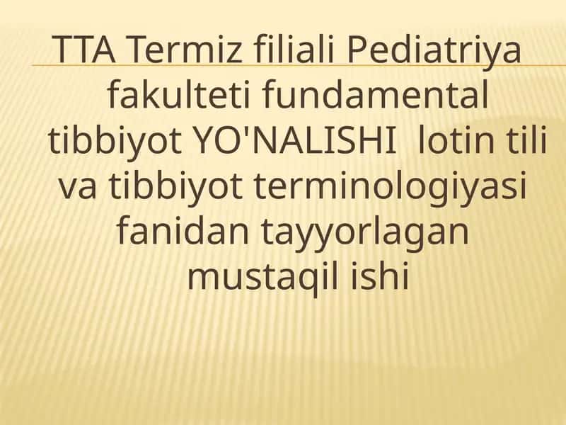 Lotin iboralarining hayotimizning barcha jabhalarida tutgan o’rni. 1