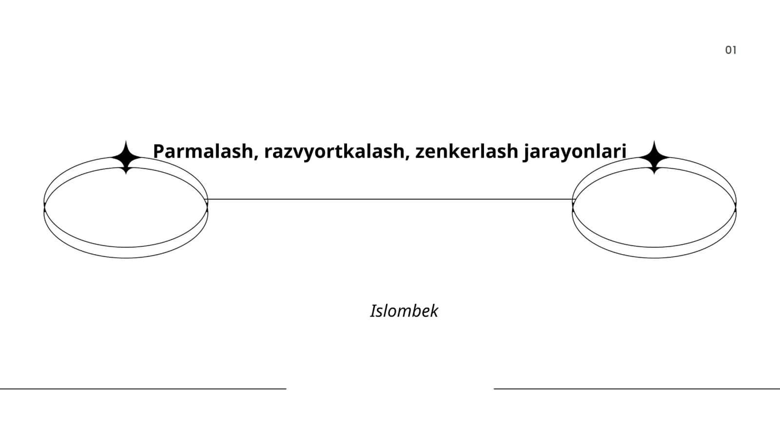 Parmalash, razvyortkalash, zenkerlash jarayonlari 1