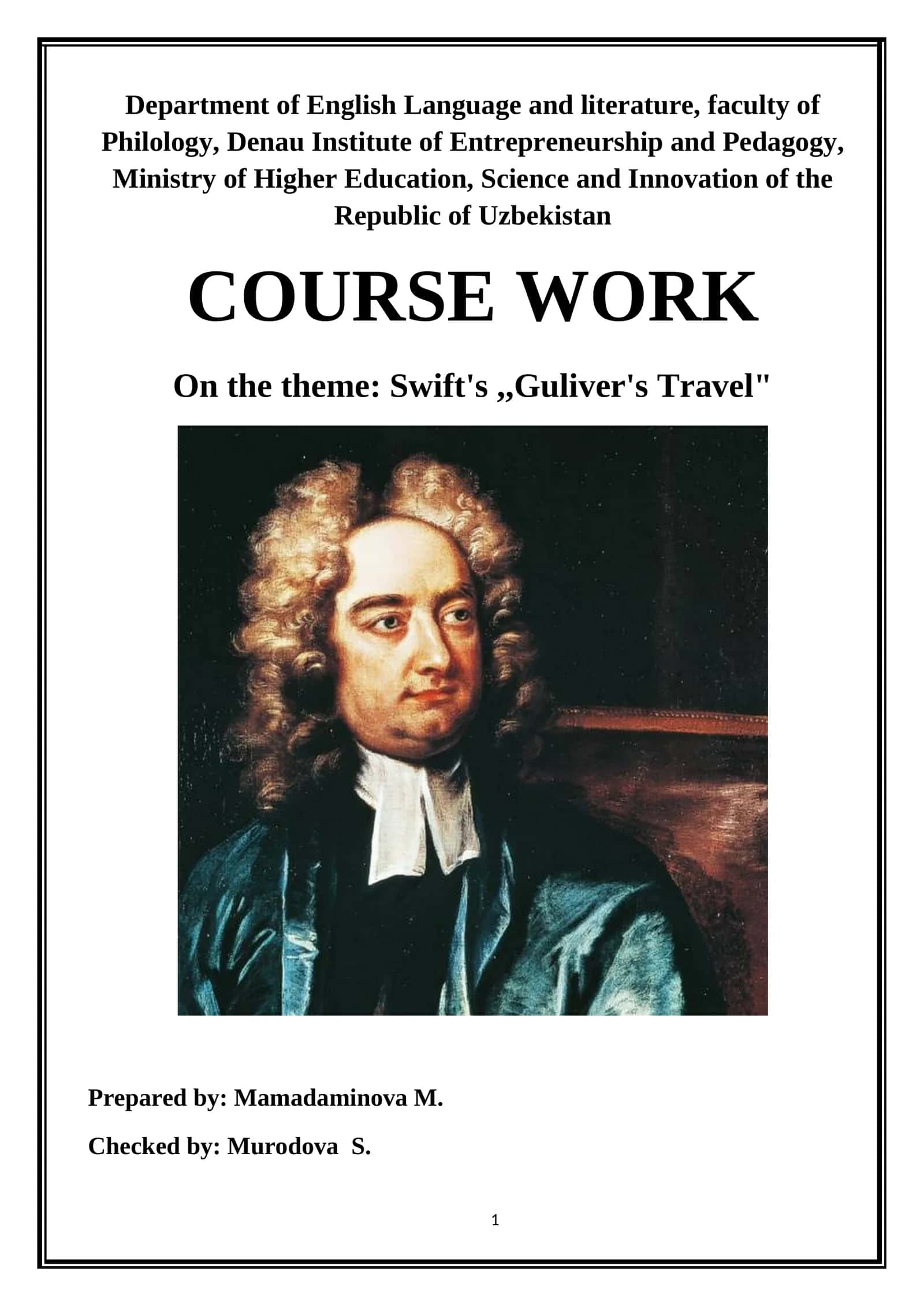 Swift's,,Guliver's Travel" 1