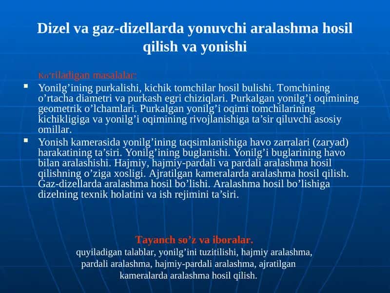 Dizеlvagaz-dizеllardayonuvchiaralashmahosilqilishvayonishi 1
