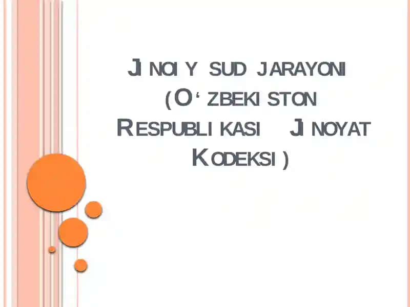 O‘zbekiston Respublikasi Jinoyat kodeksi