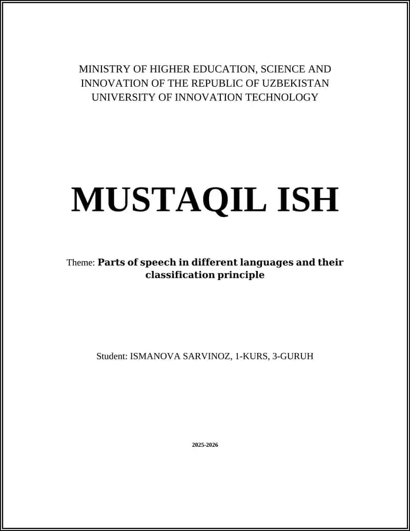 Comparative Classification of Nouns Across Language Families 1