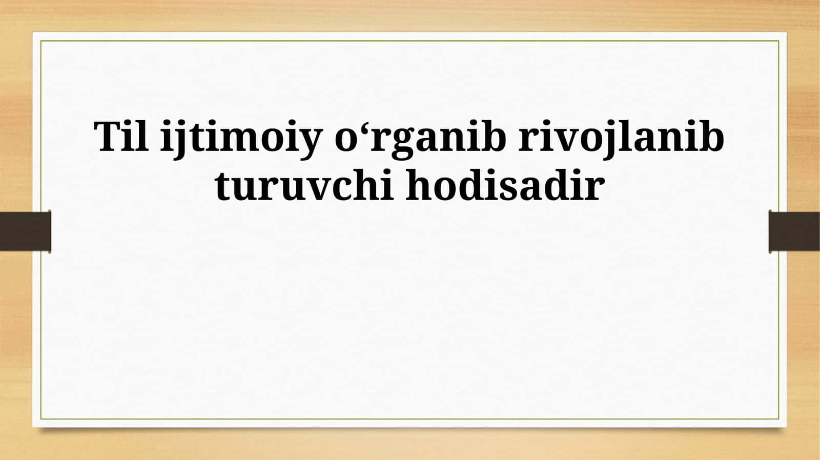 Til - ijtimoiy hodisa 1