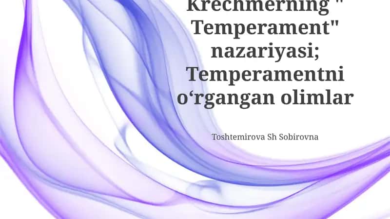 Temperament 1