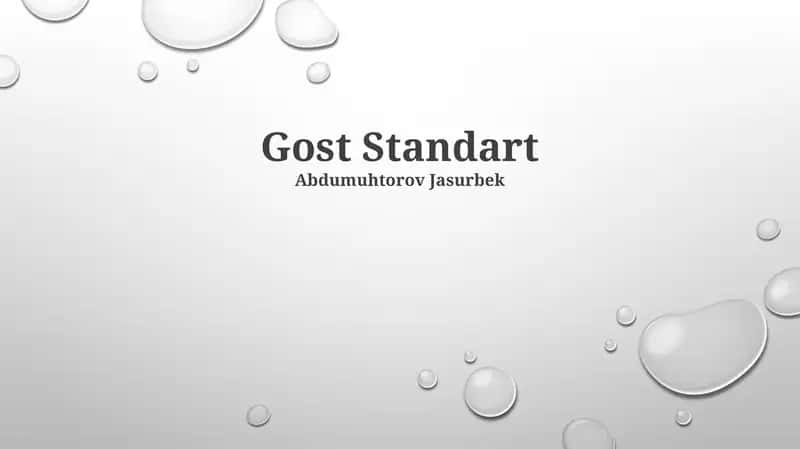 GOST Standart 1