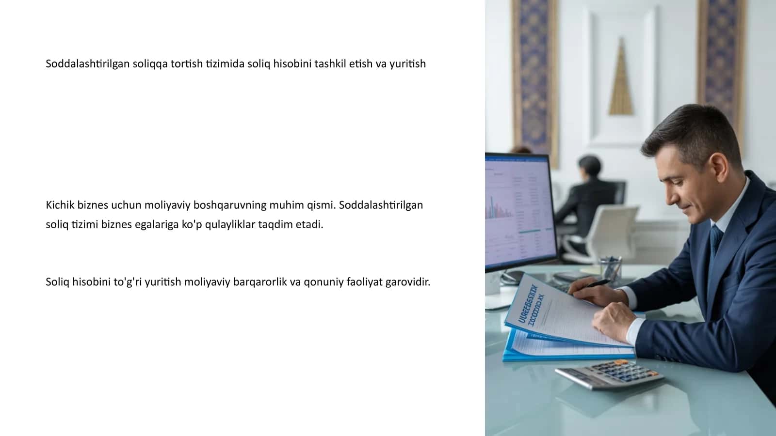 Soddalashtirilgan soliqqa tortish tizimida soliq hisobini tashkil etish va yuritish 1