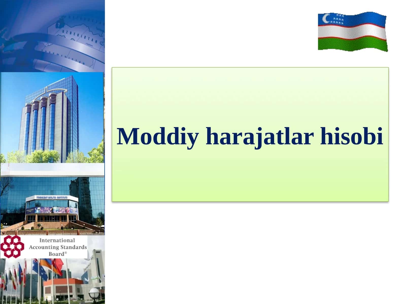Moddiy harajatlar hisobi 1