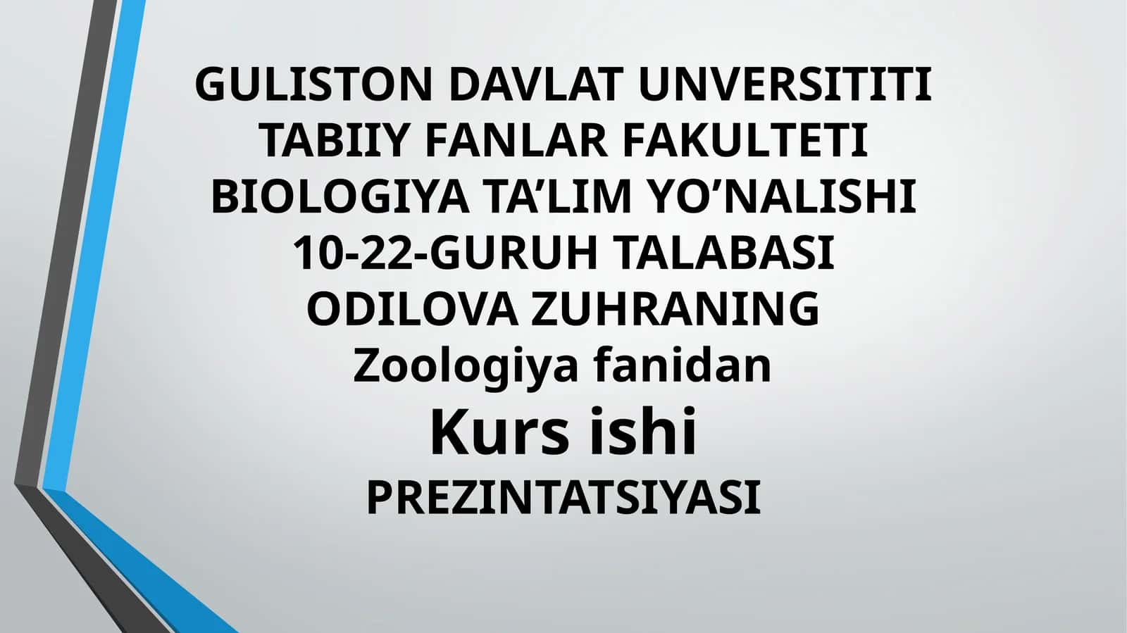 Oʻrta Osiyo umurtqalilar faunasining biologik xilmaxilligi va zoogeografiyasi 1