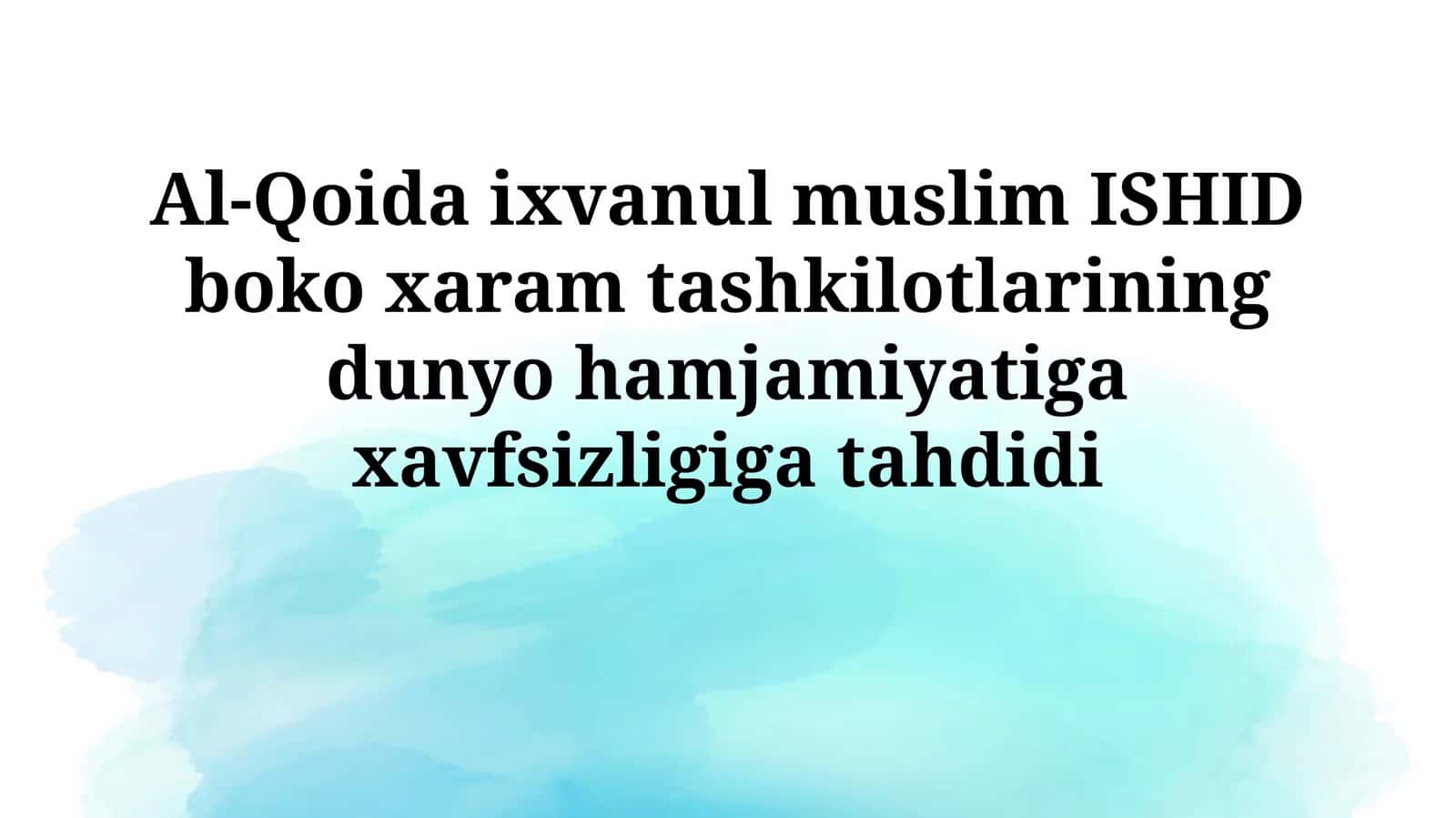 Boko Haram tahdidi 1
