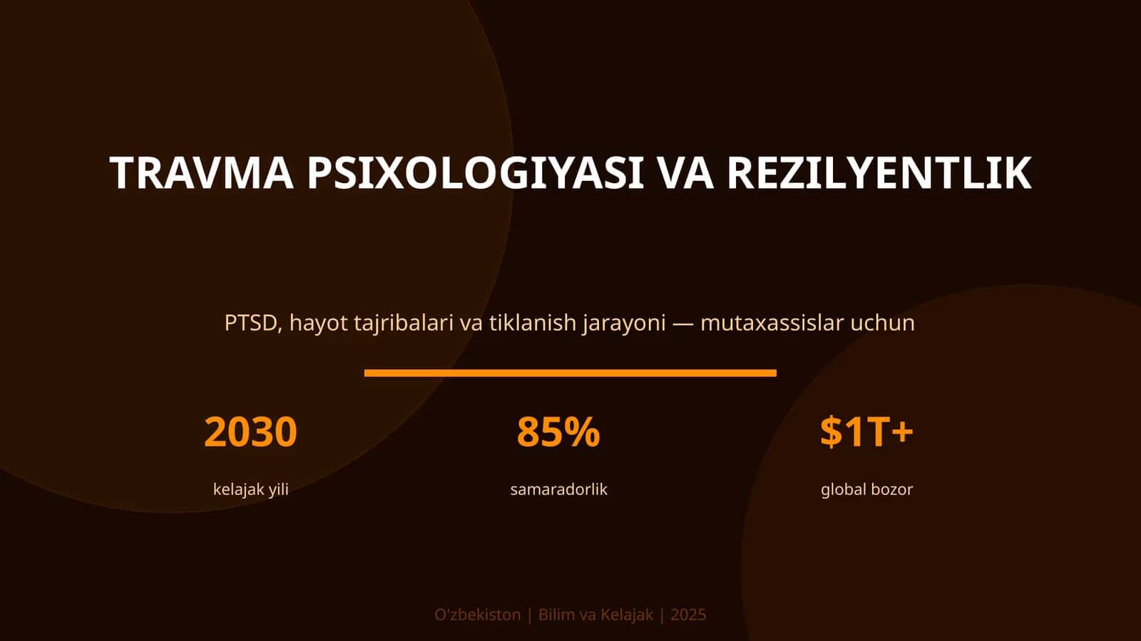 TRAVMA PSIXOLOGIYASI VA REZILYENTLIK 1