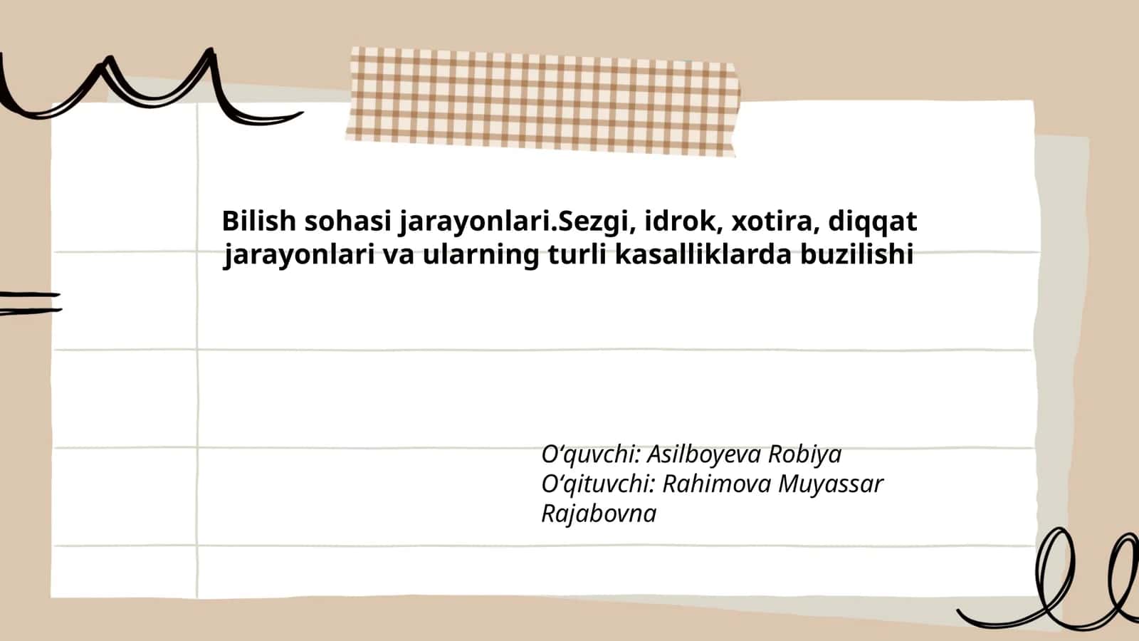 Bilish sohasi jarayonlari 1