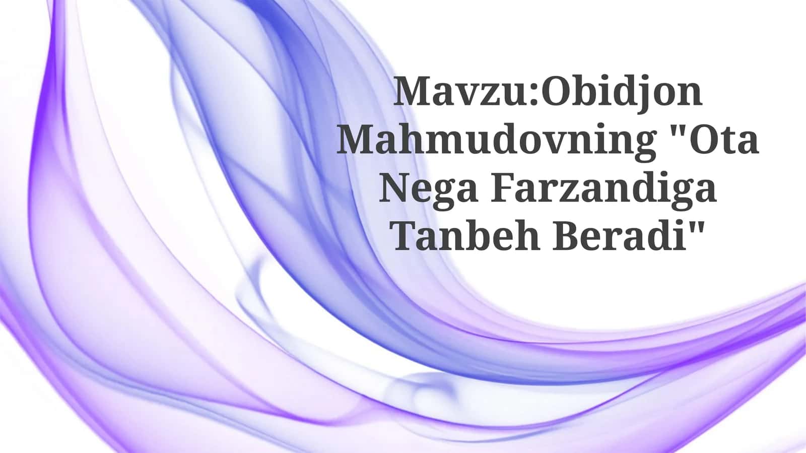 Ota Nega Farzandiga TanbehBeradi 1