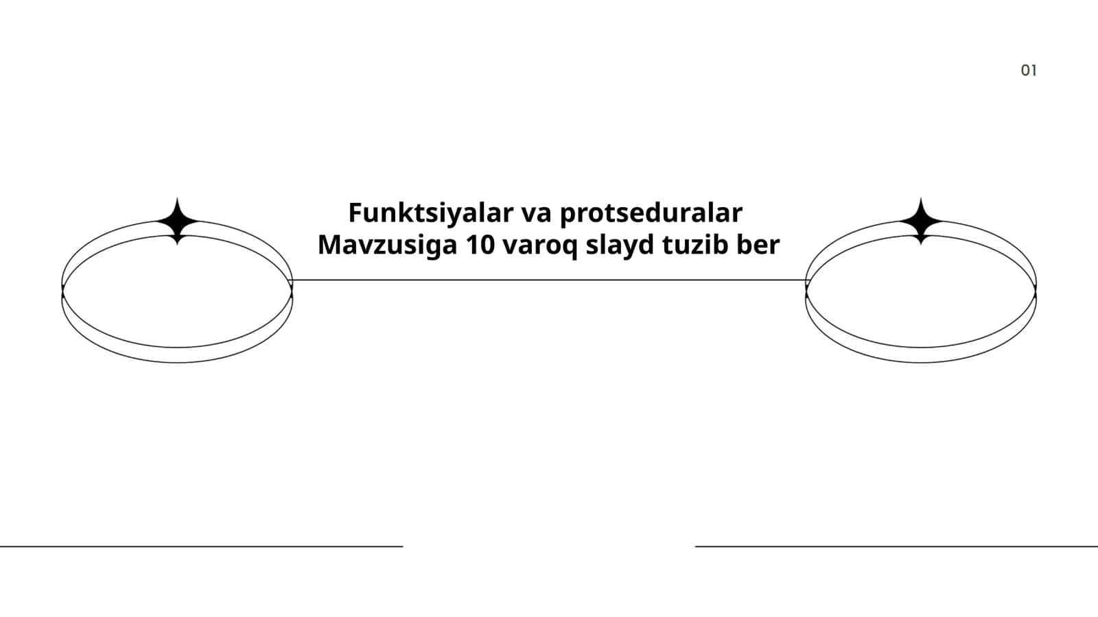 Funktsiyalar va protseduralar 1