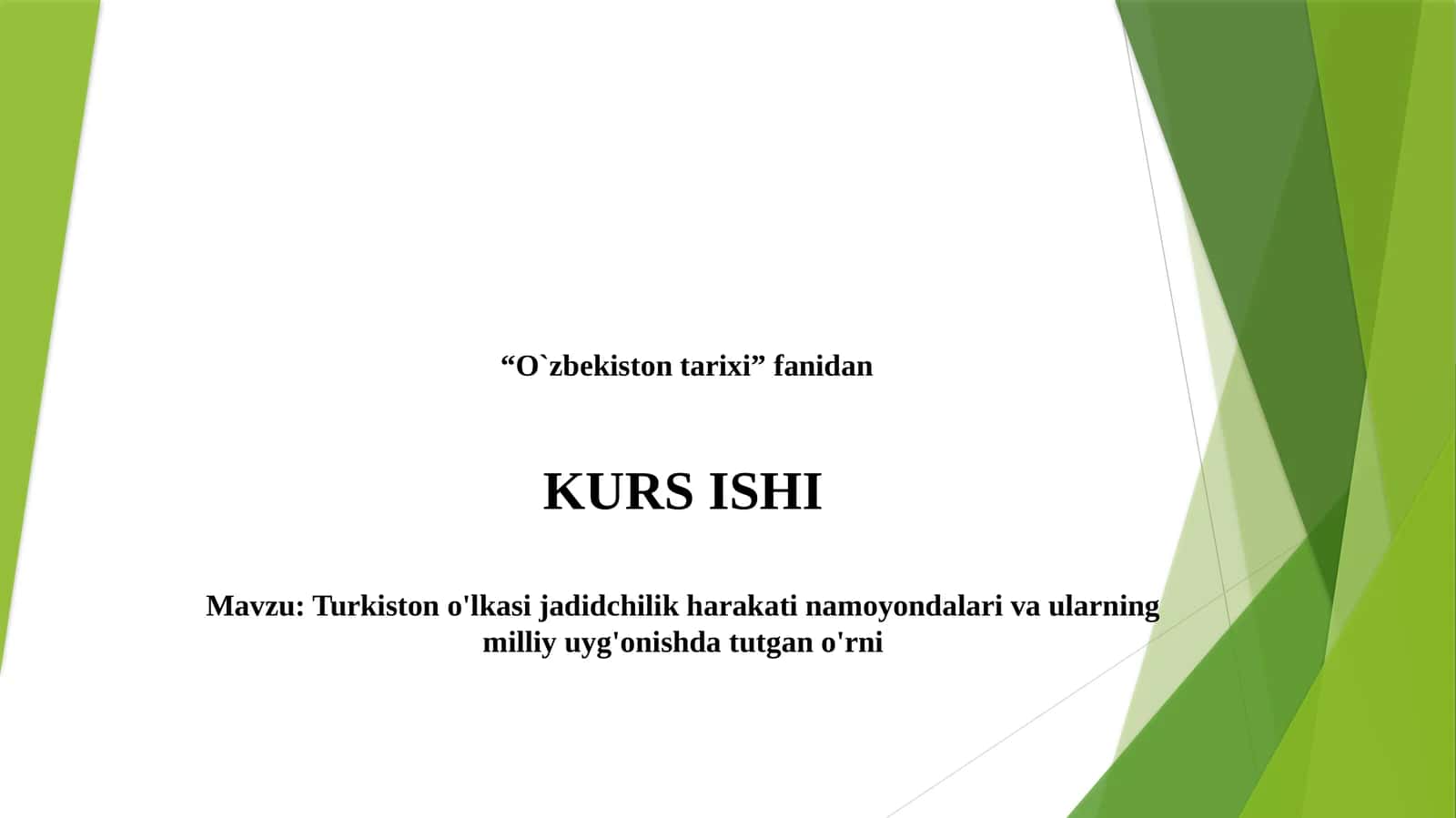 Turkistono'lkasijadidchilikharakatinamoyondalarivaularningmilliyuyg'onishdatutgano'rni 1