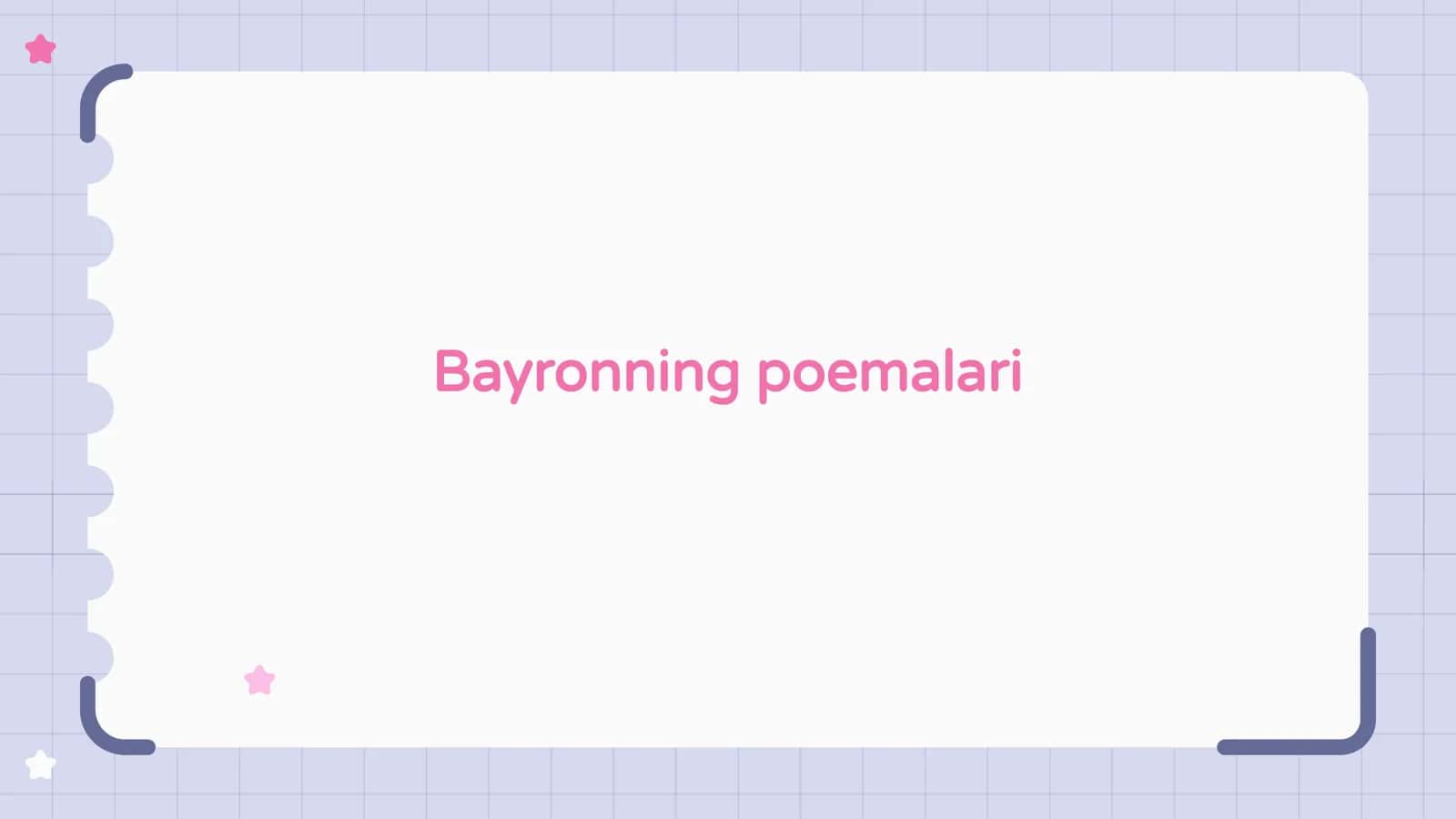 Bayronning poemalari 1