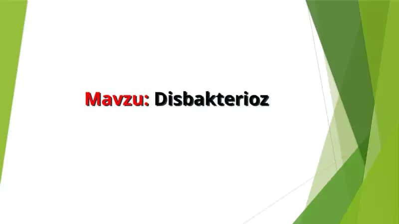 Disbakterioz 1