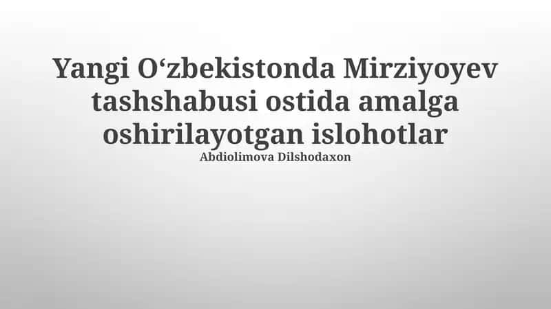 Investitsiyalar va Tashqi Savdo 1