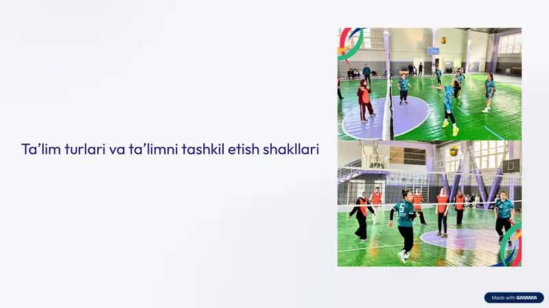 Taʼlim turlari va taʼlimni tashkil etish shakllari 1
