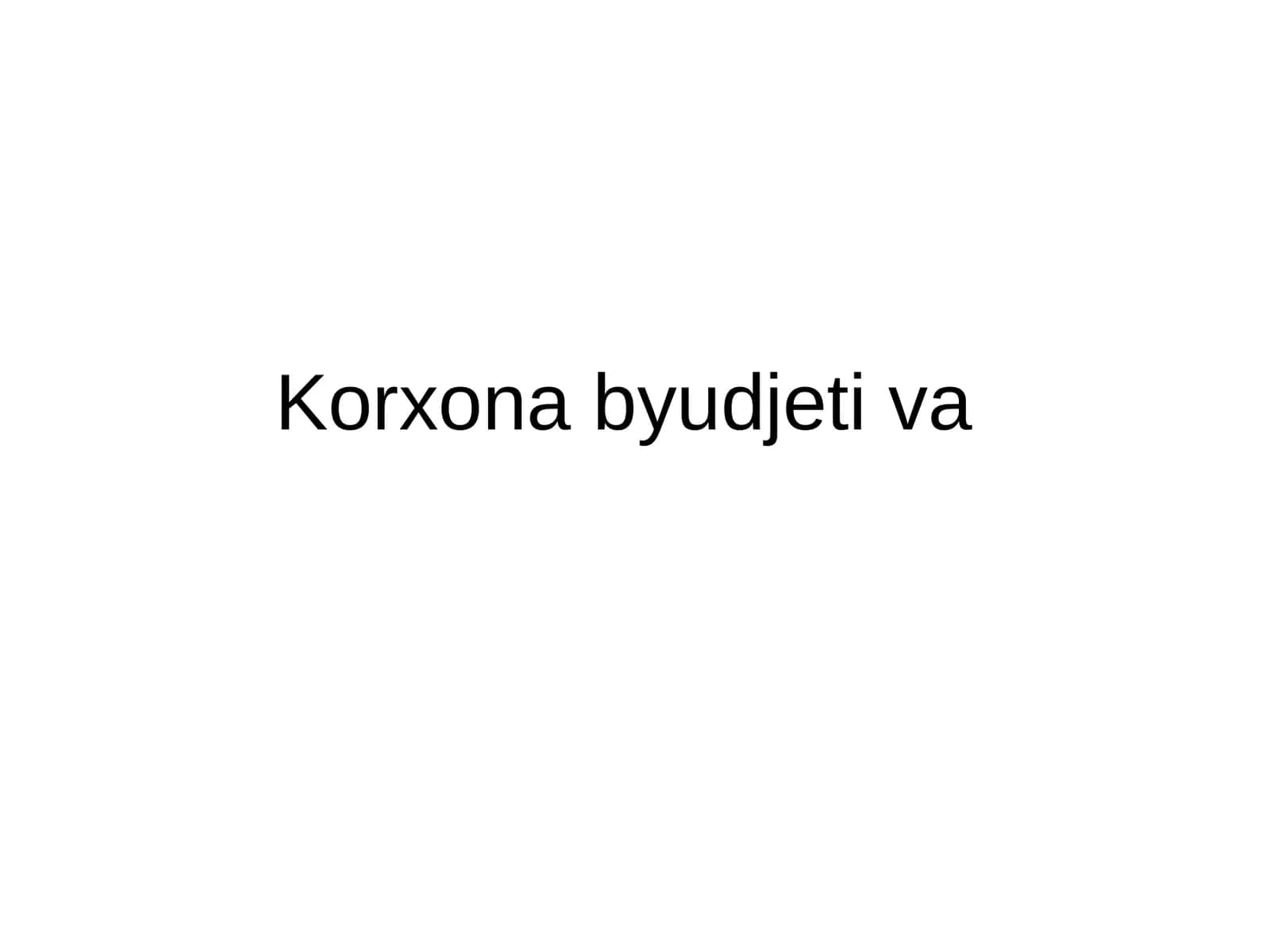 Byudjetni rejalashtirish 1
