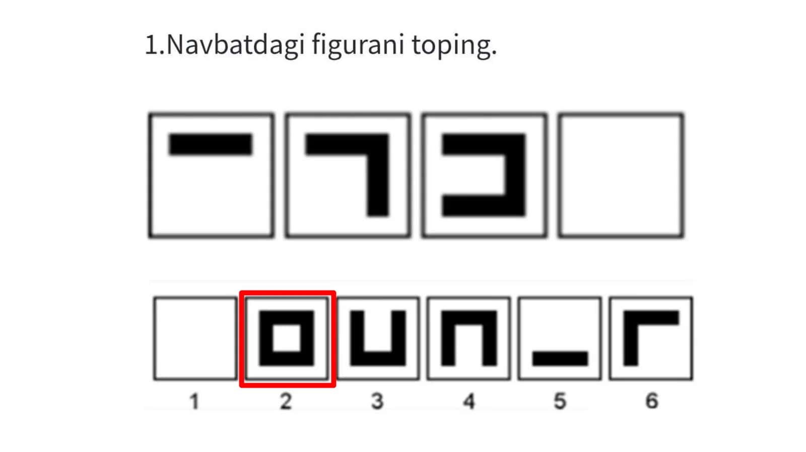 Agross tizimi uchun mantiqiy test sinov javoblari. 1