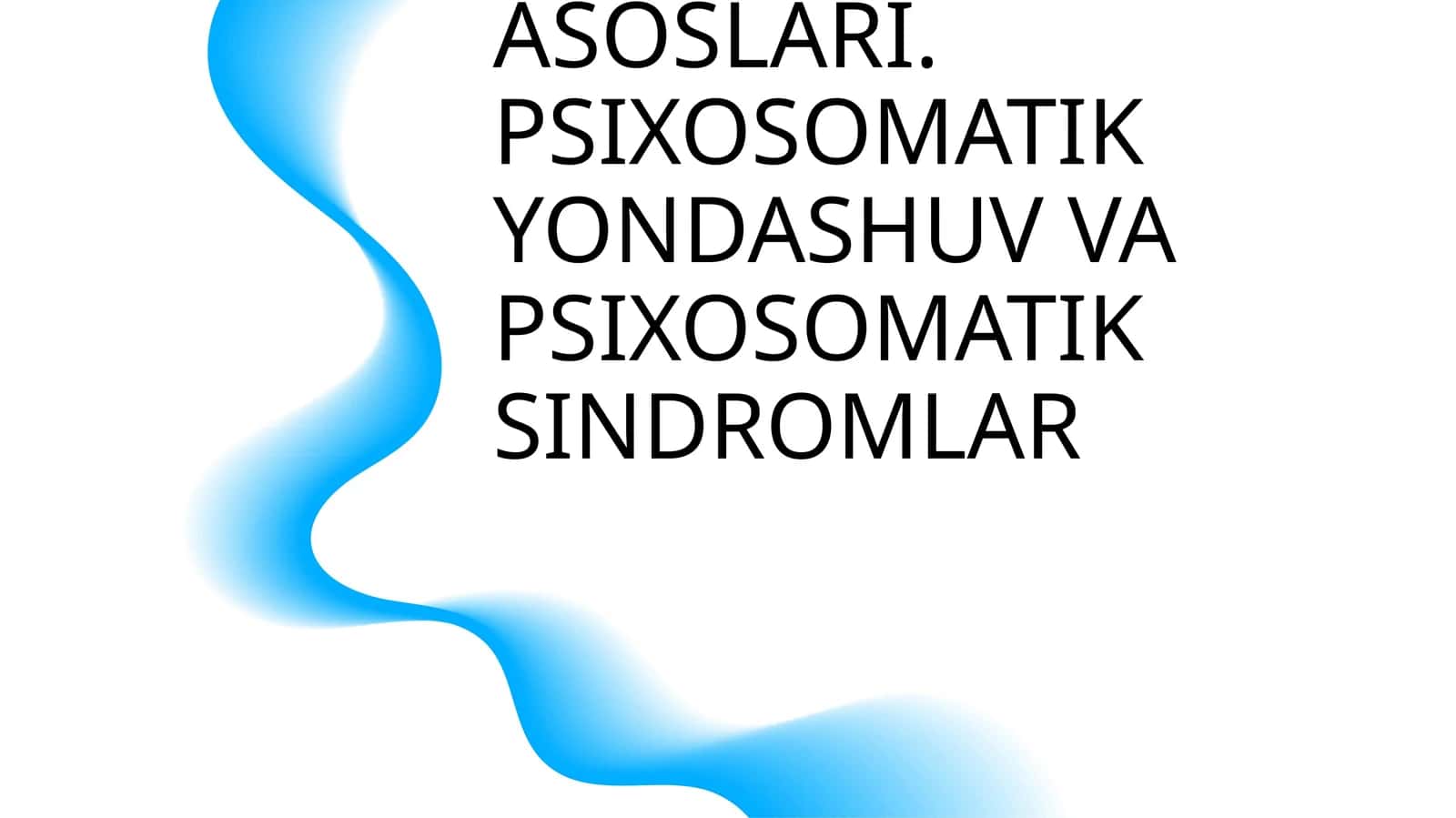 PSIXOSOMATIK TIBBIYOT ASOSLARI 1