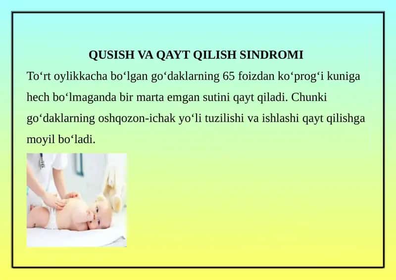 QUSISH VA QAYT QILISH SINDROMI 1