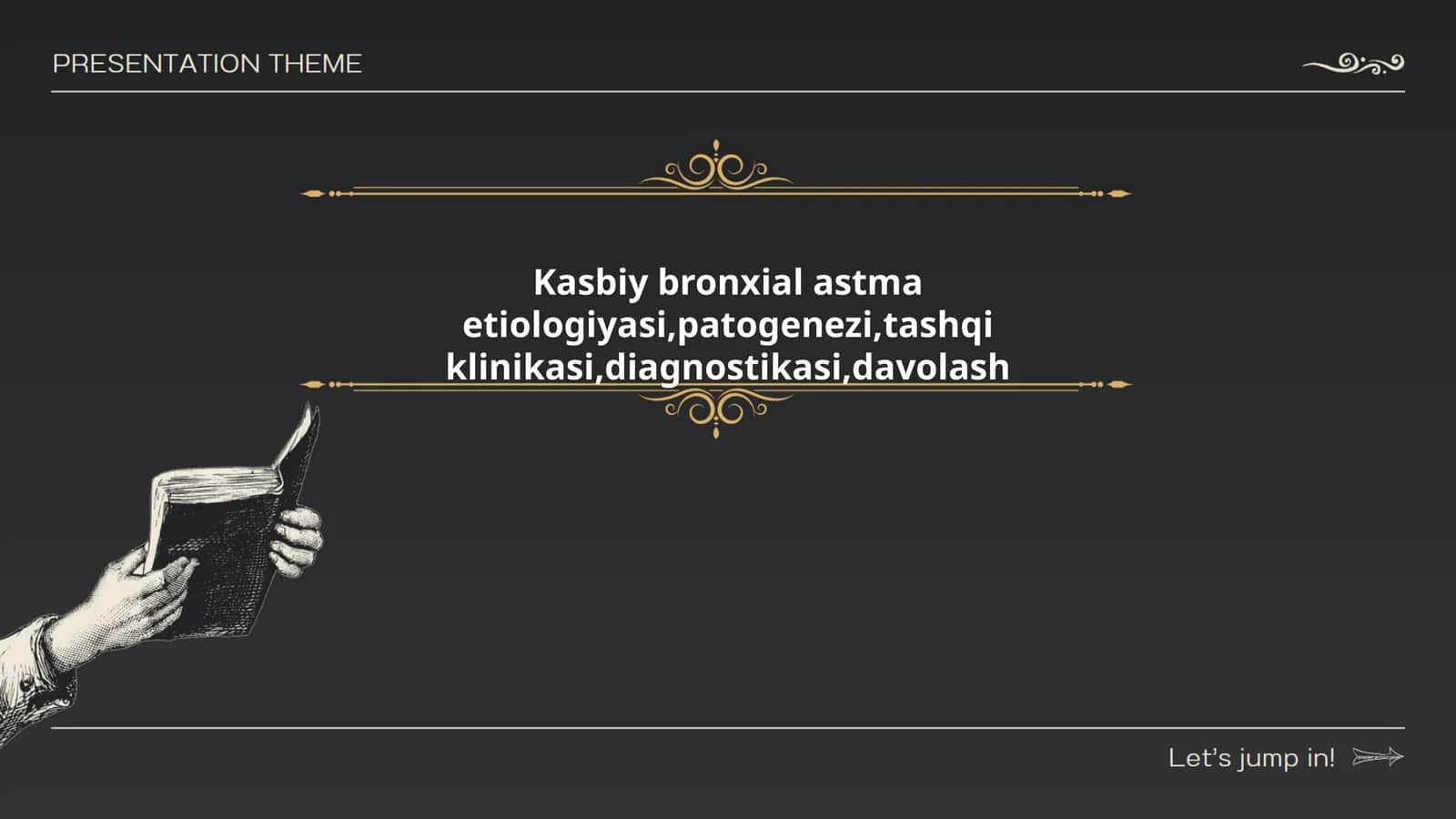 Kasbiy bronxial astma etiologiyasi, patogenezi, tashqi klinikasi, diagnostikasi, davolash 1