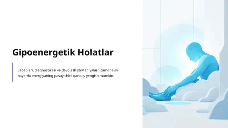 Gipoenergetik Holatlar 1