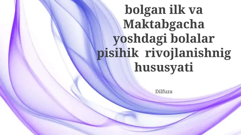 Ijtimoiy-emotsional rivojlanishning o'ziga xos xususiyatlari 1