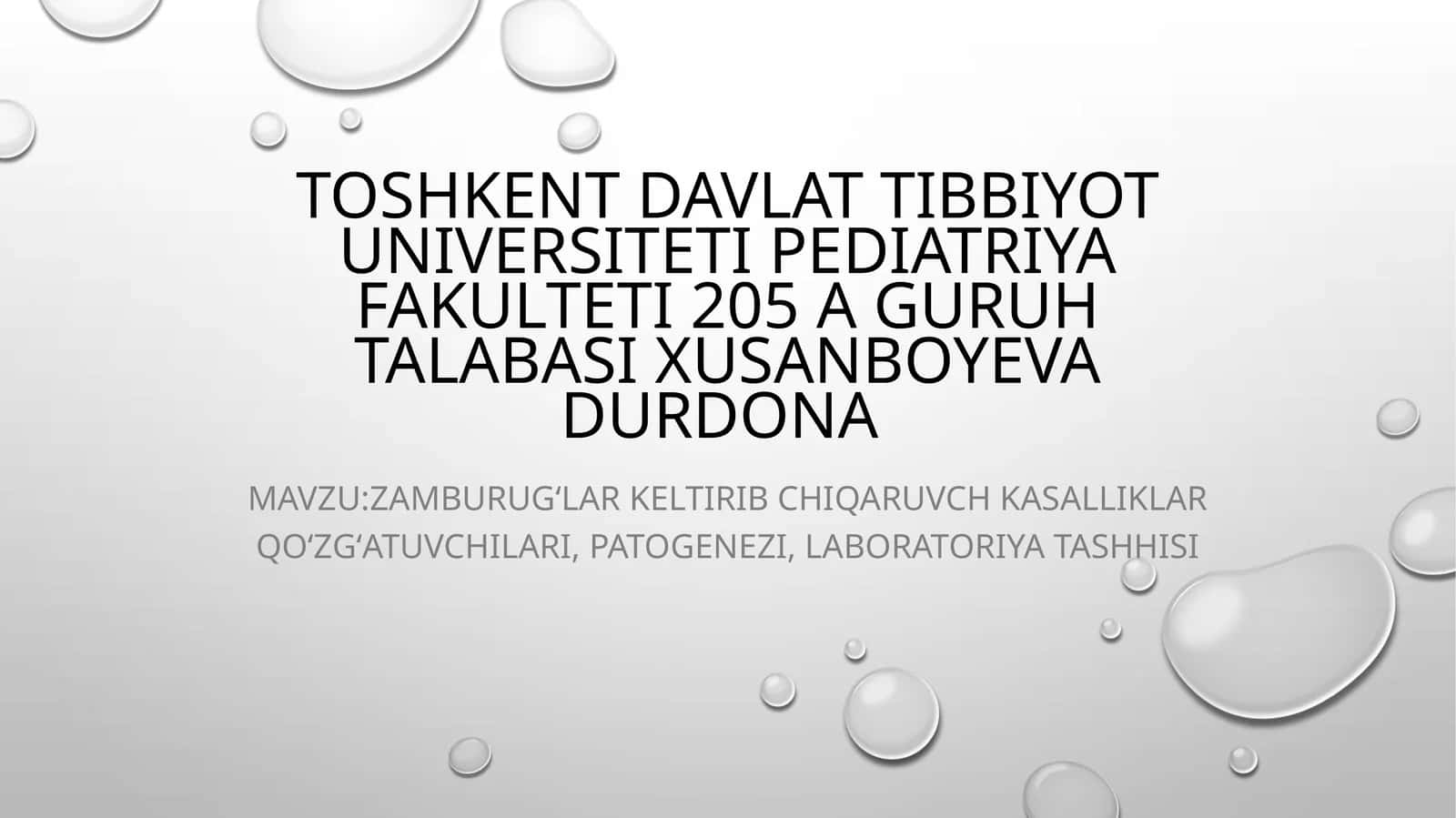 Zamburugʻlar keltirib chiqaruvch kasalliklar qoʻzgʻatuvchilari, patogenezi, laboratoriya tashhisi 1