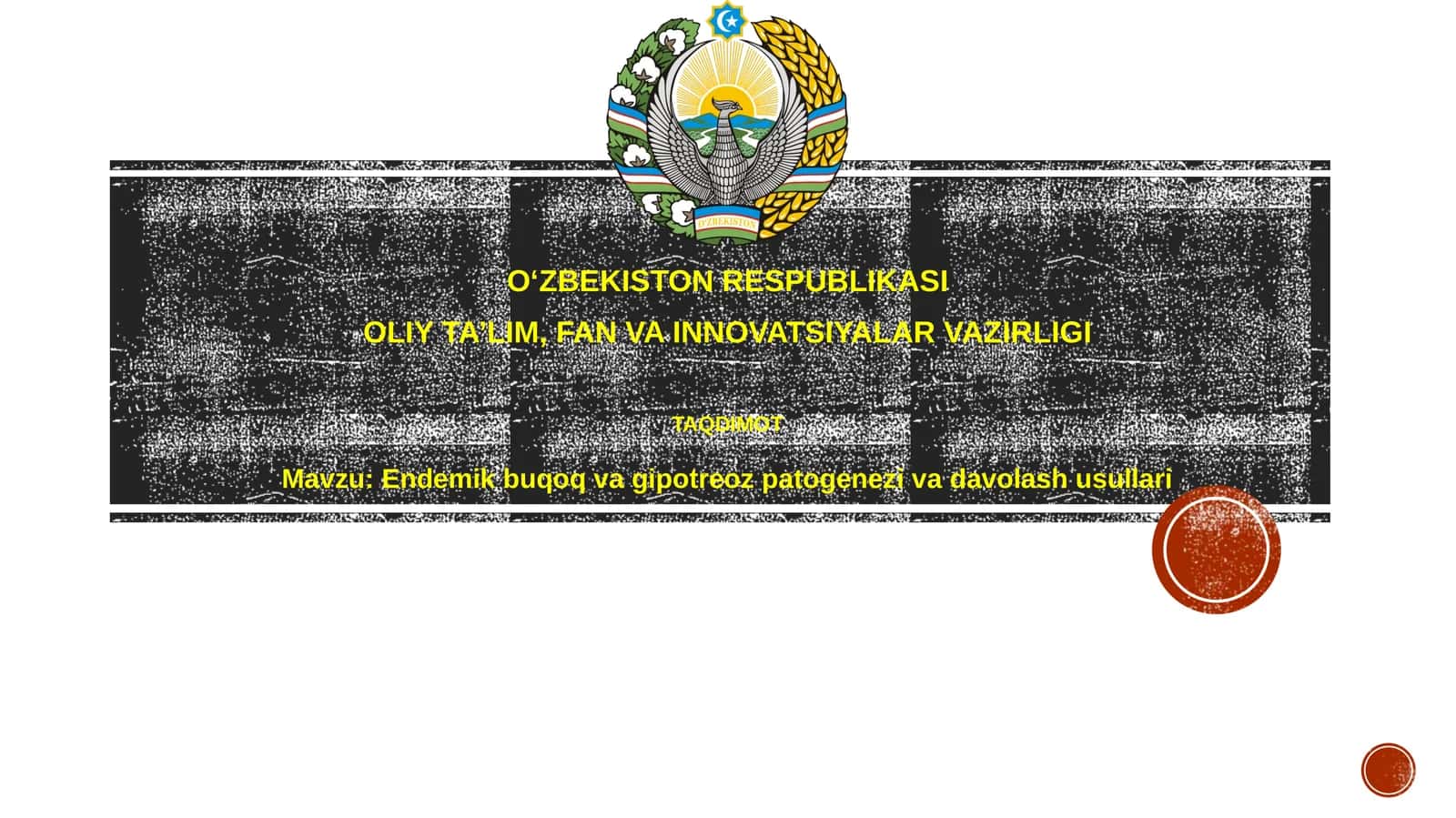 Endemik buqoq va gipotireoz patogenezi va davolash usullari 1