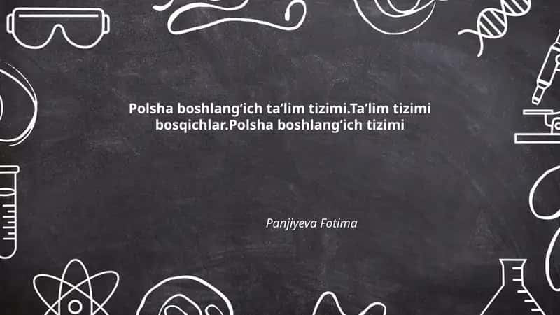 Polsha boshlangʻich taʼlim tizimi 1
