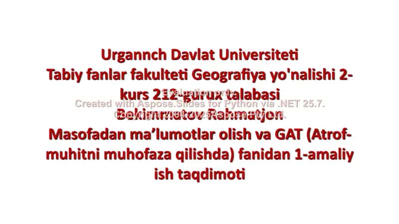 Tuproqlar haqida amaliy ish 1