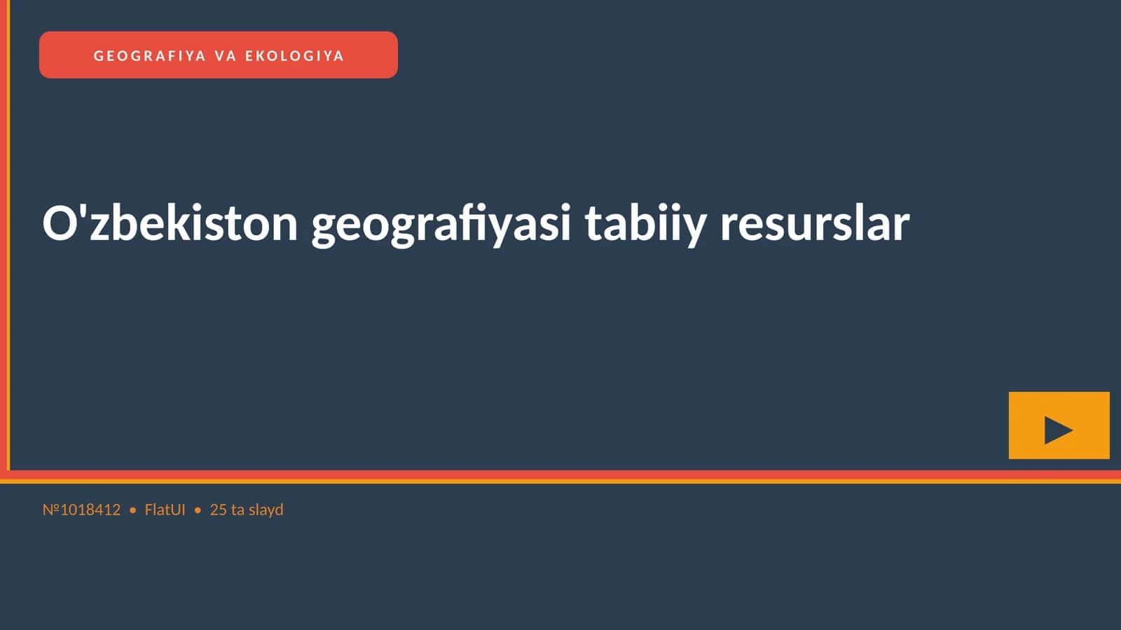 O'zbekiston geografiyasi tabiiy resurslar 1