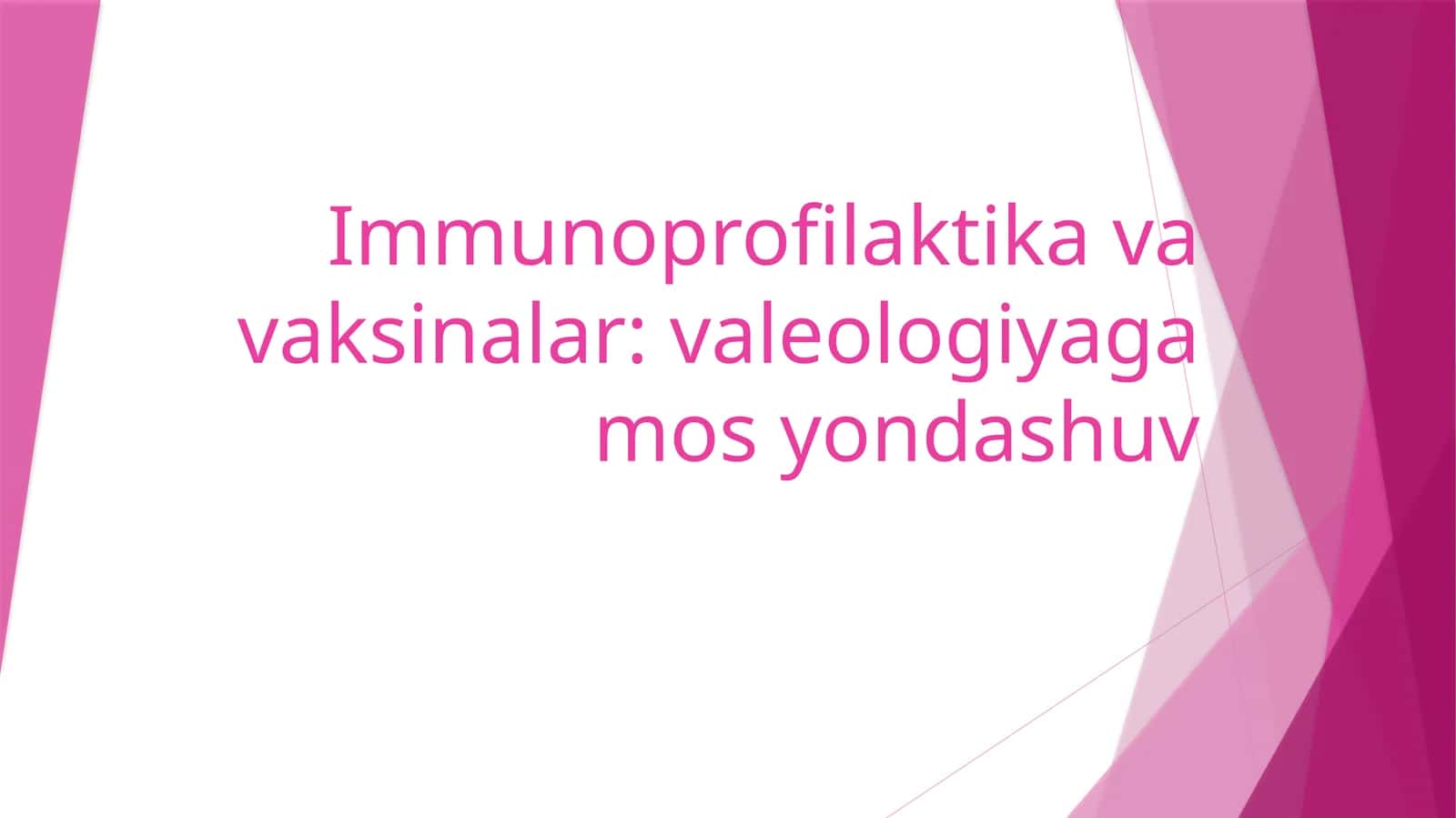 Immunoprofilaktika va vaksinalar 1