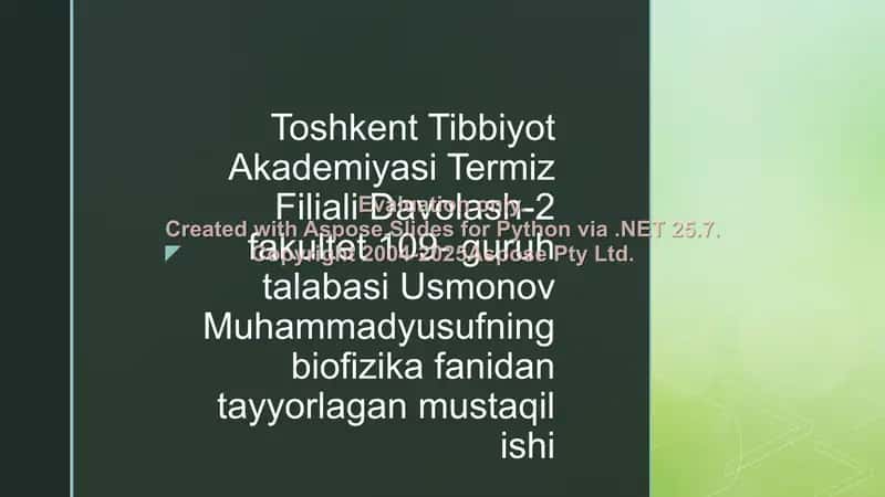 Kompyuter tomografiyasi va uning ishlashining fizik asoslari 1