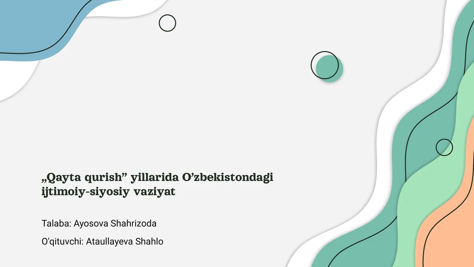 Qayta qurish 1