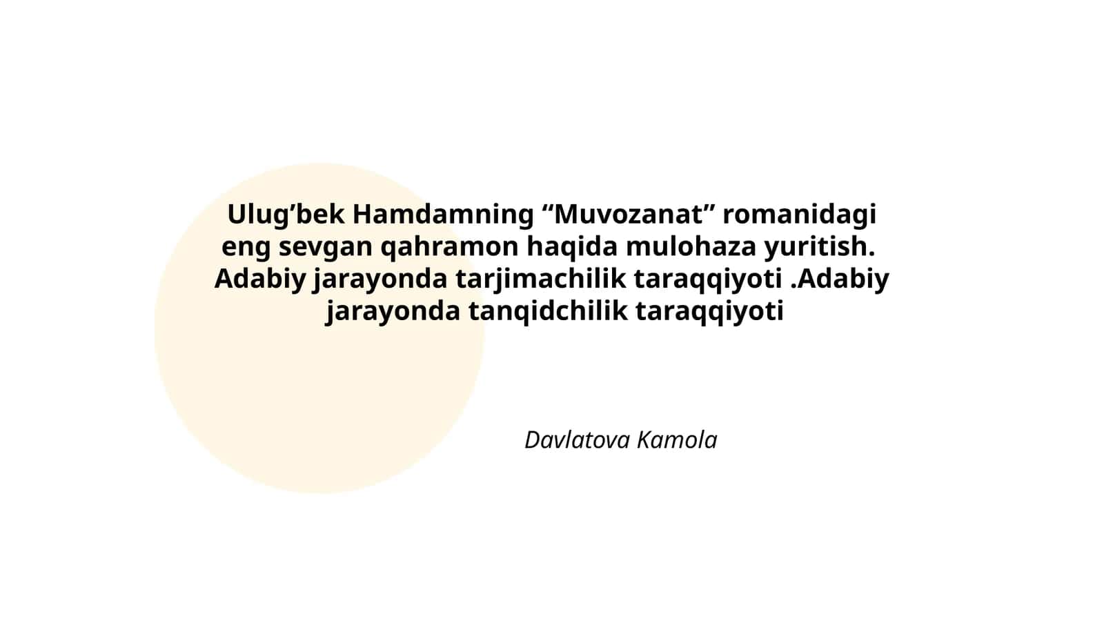 Muvozanat 1