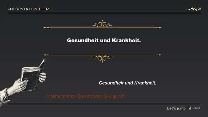 Ernährung und Gesundheit 1