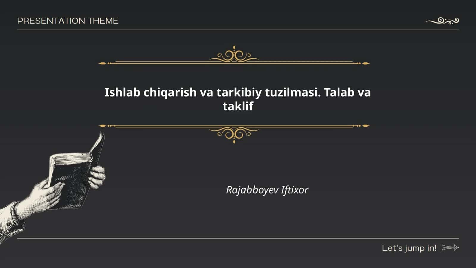 Ishlab chiqarish va tarkibiy tuzilmasi 1
