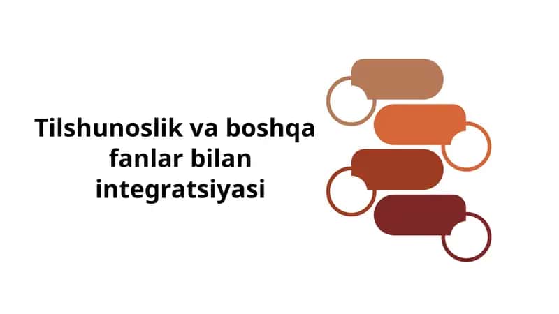 Tilshunoslik va boshqa fanlar bilan integratsiyasi 1