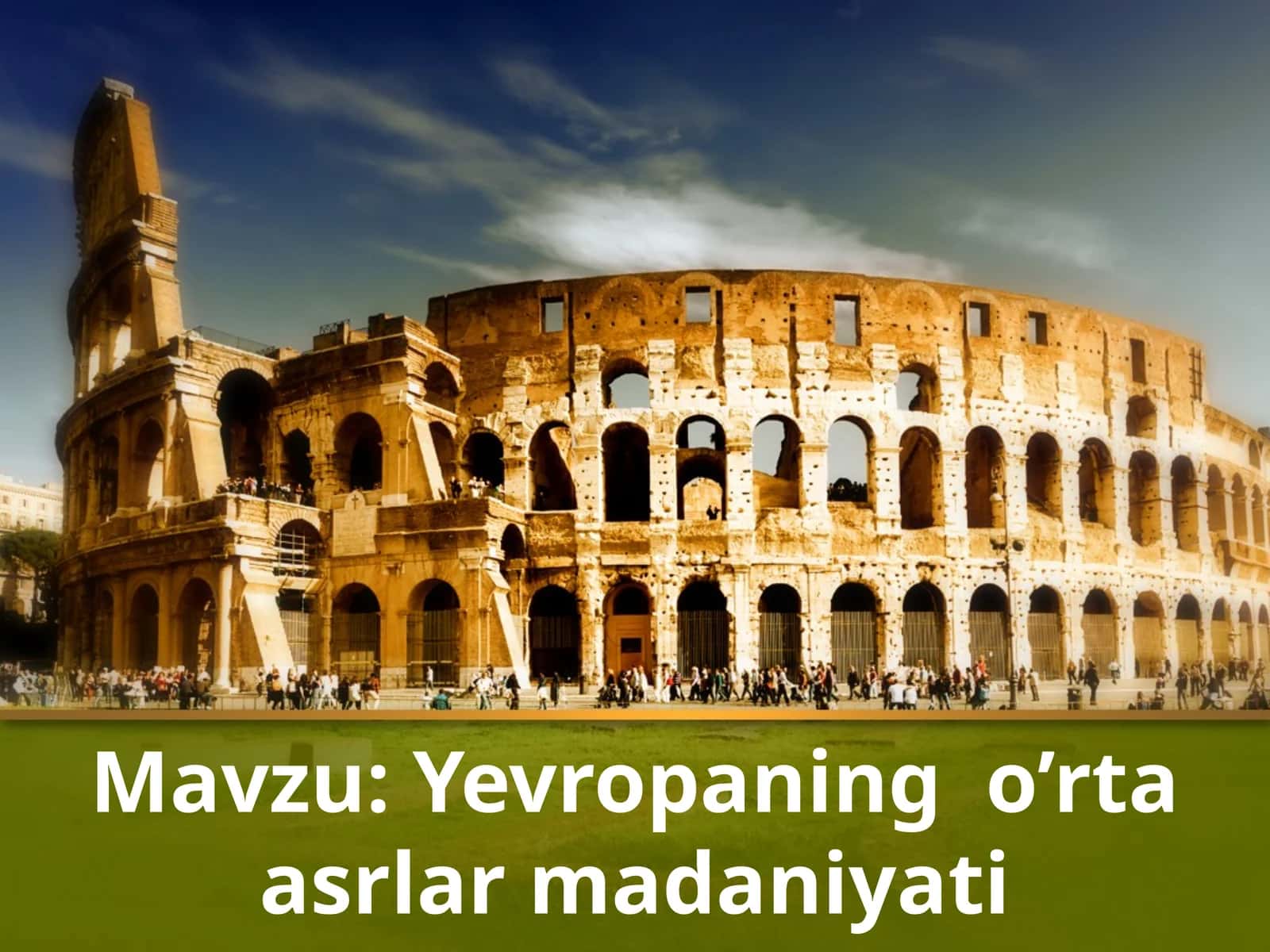 Yevropaning o'rta asrlar madaniyati 1