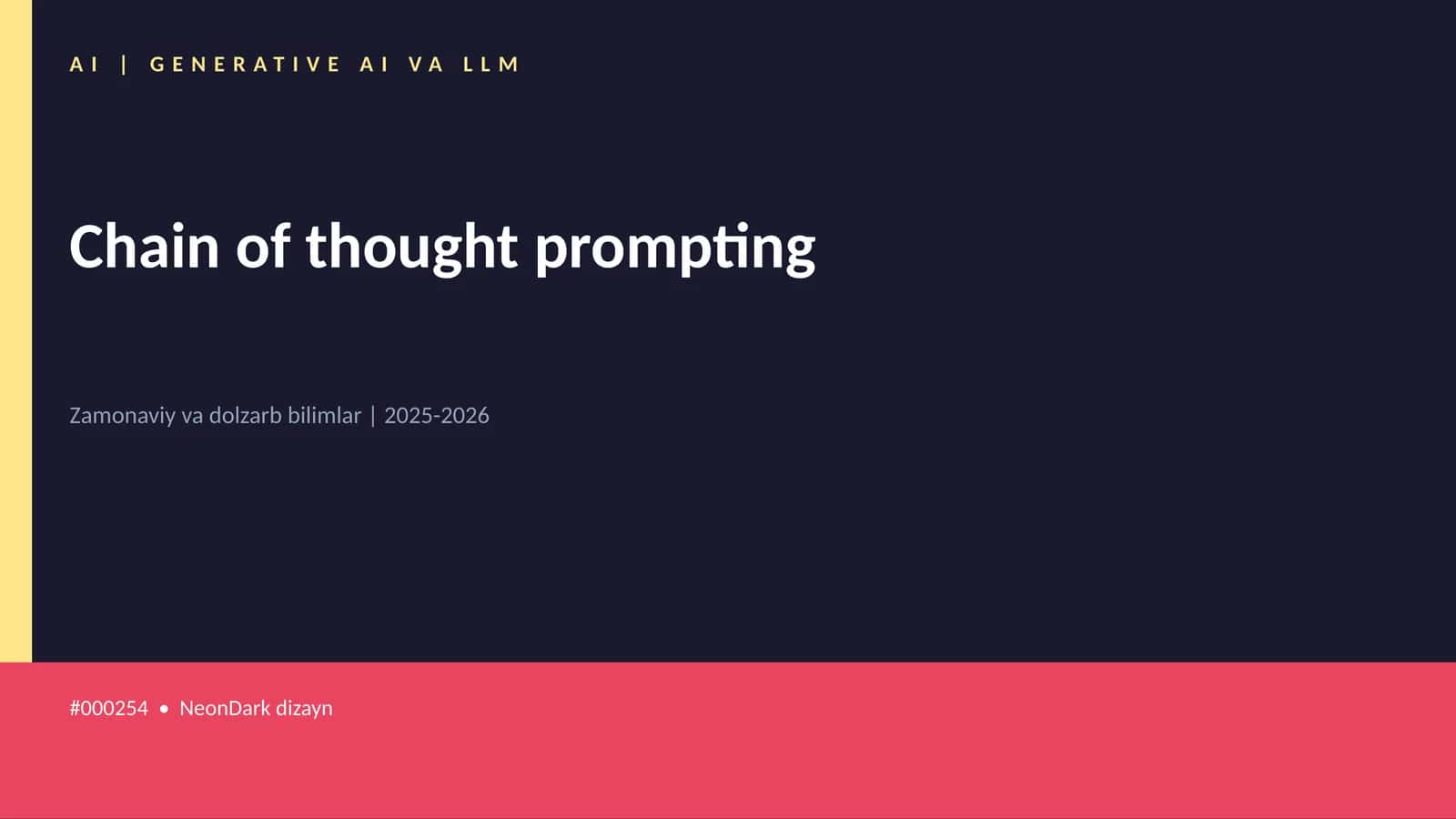 Chain of thought prompting 1