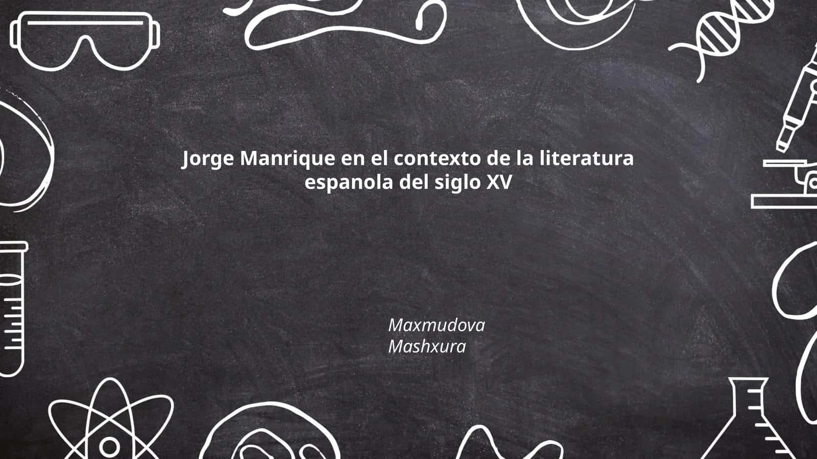 Jorge Manrique en el contexto de la literatura espanola del siglo XV 1