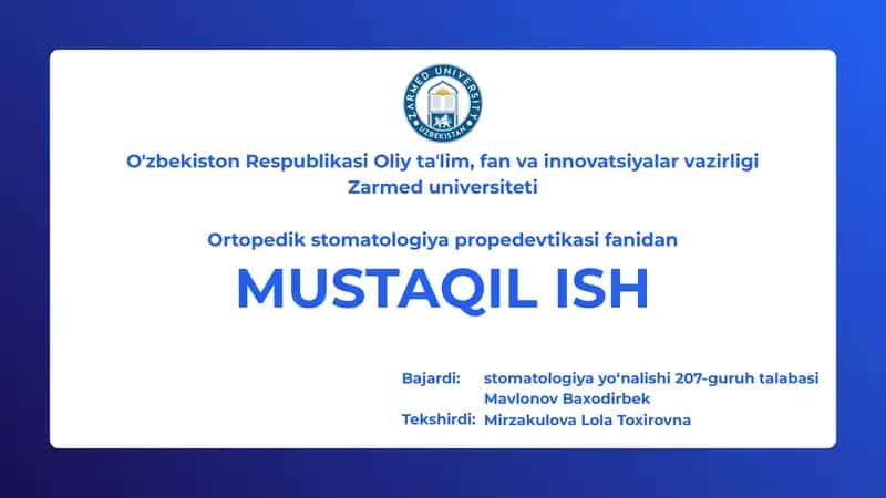 Bemorlarni zamonaviy tekshirish usullari 1