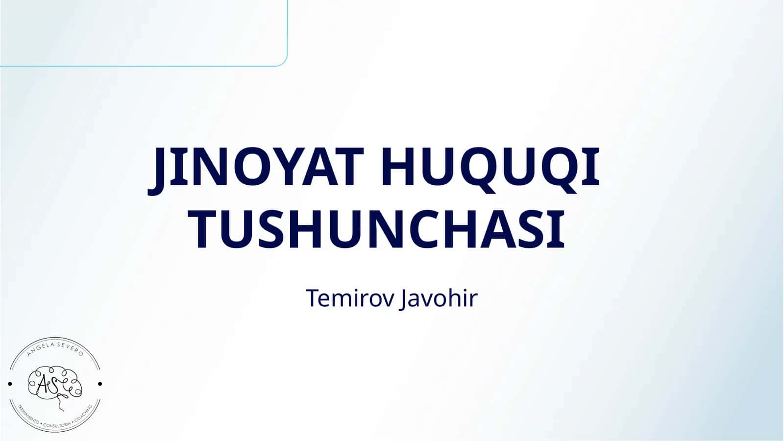 JINOYAT HUQUQI TUSHUNCHASI 1