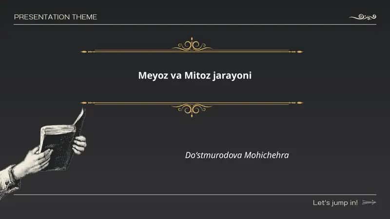 Meyoz va Mitoz jarayoni 1