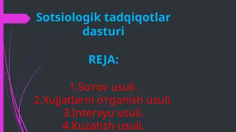 Sotsiologik tadqiqotlar 1