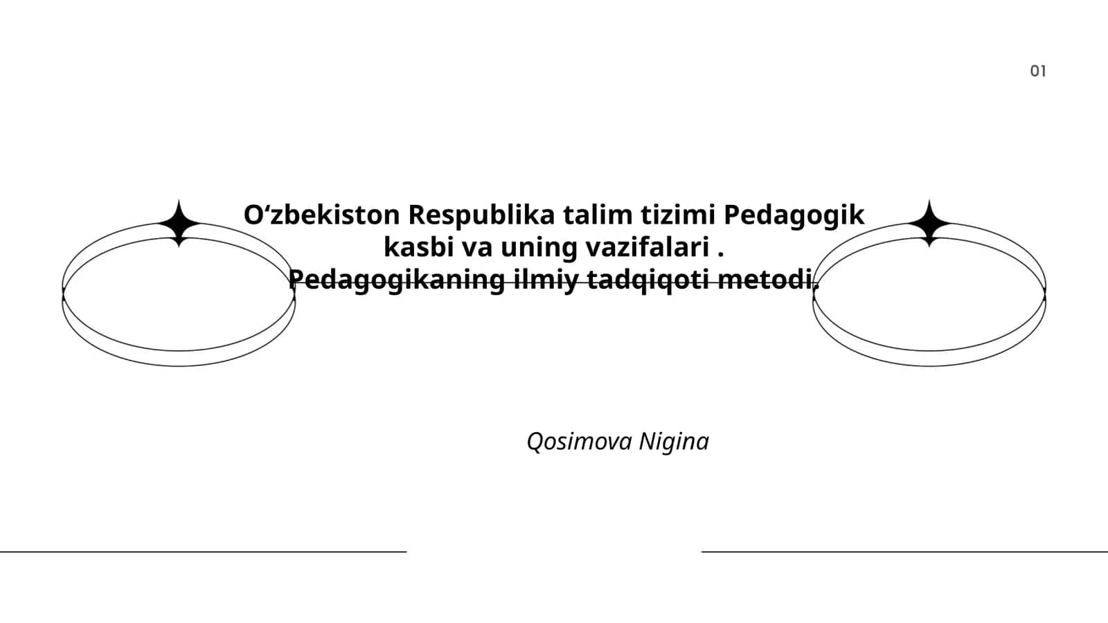 Oʻzbekiston Respublika talim tizimi Pedagogik kasbi va uning vazifalari 1