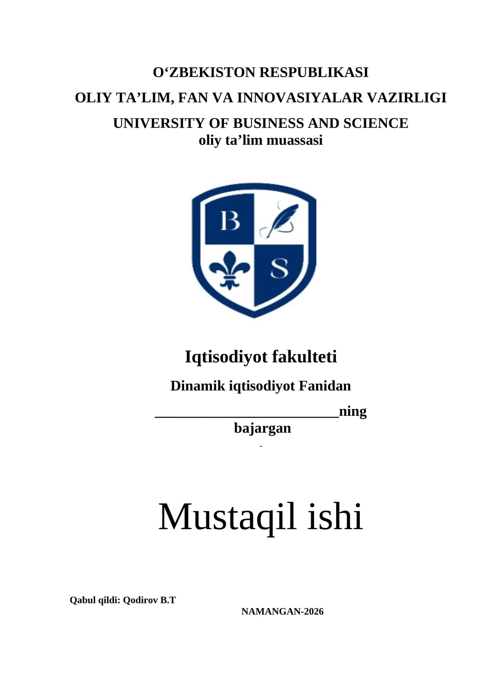 Importga tariflar kiritilishining iqtisodiy oqibatlari 1